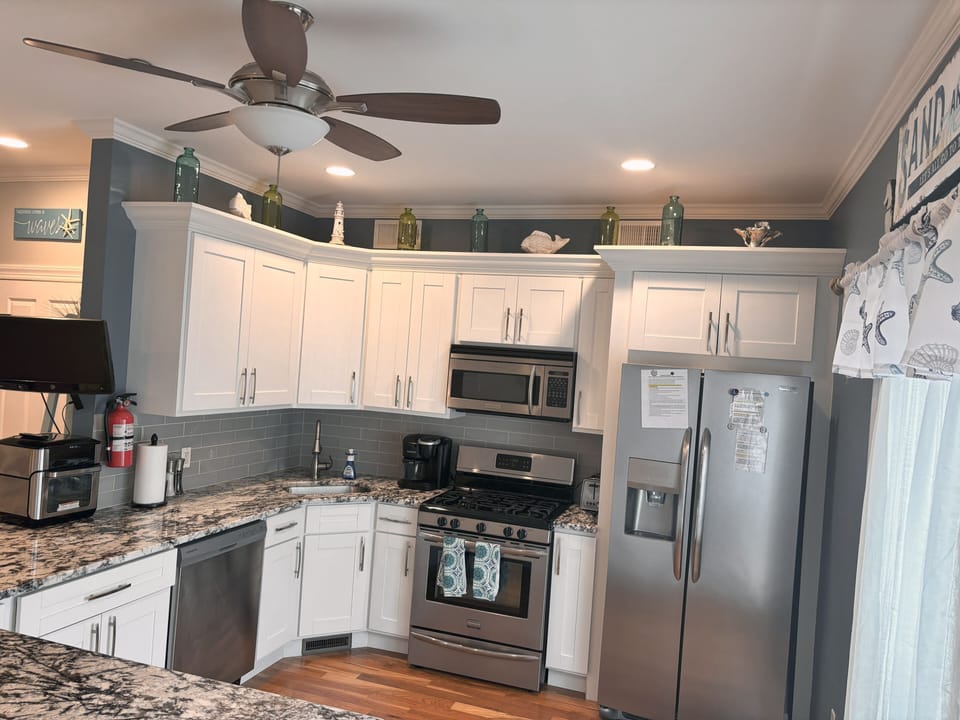 Fully stocked kitchen