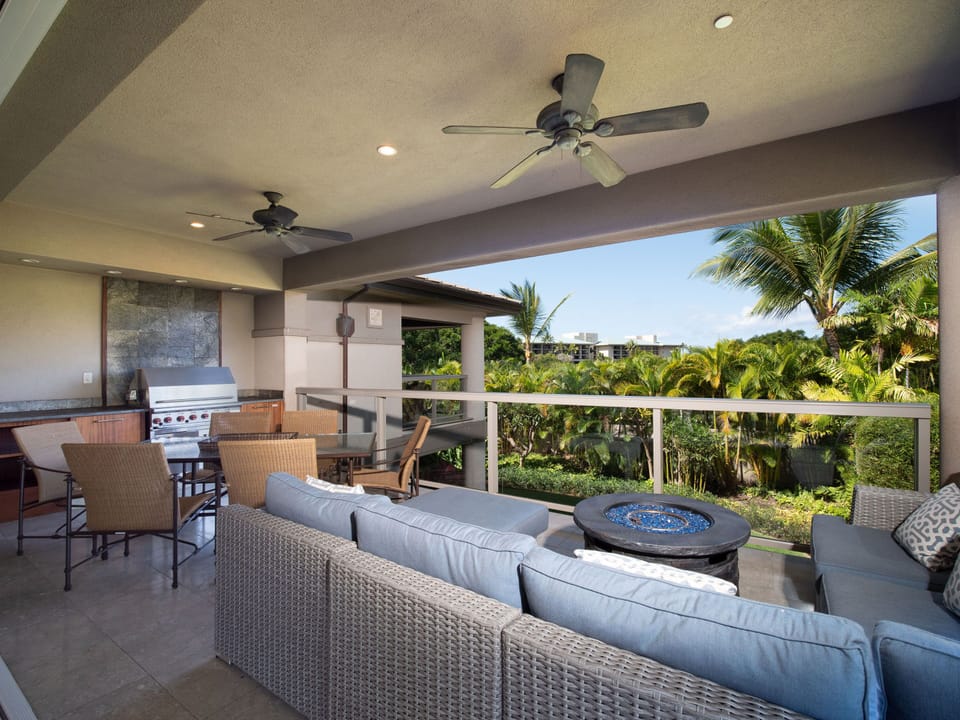 Relax and lounge on the new patio furniture and couches, and bbq for your family