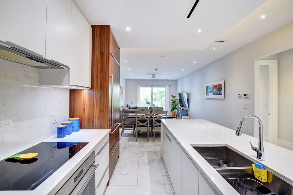 This open floor plan concept allows the whole group to be together