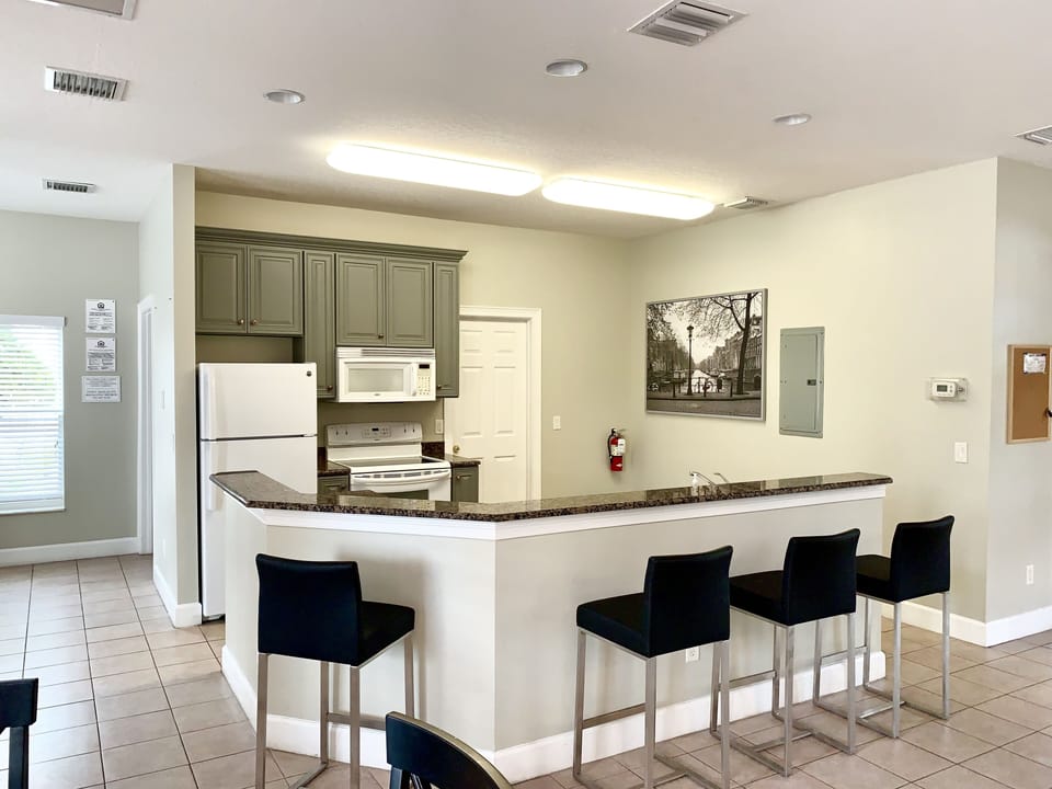 The clubhouse kitchen 
