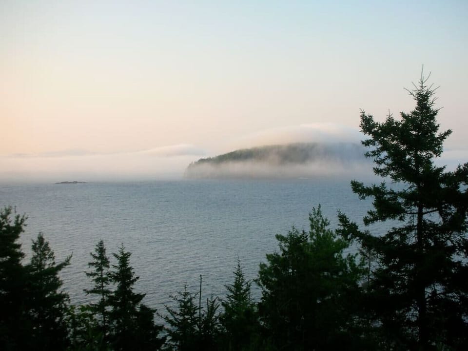 Morning sea smoke over Frenchman
