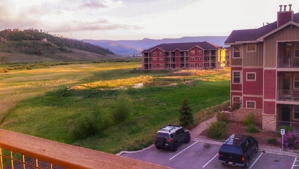 View from balcony!  Enjoy a glass of wine, coffee, or just listen to the birds!
