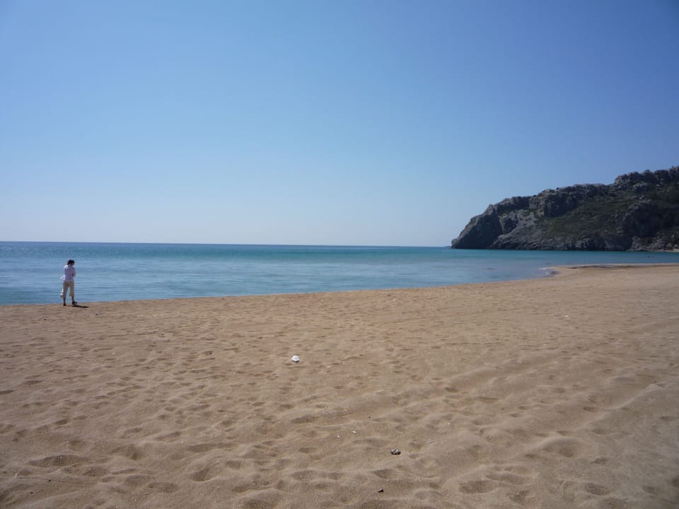 Prasonisi beach - one of the many beautiful beaches around the island.