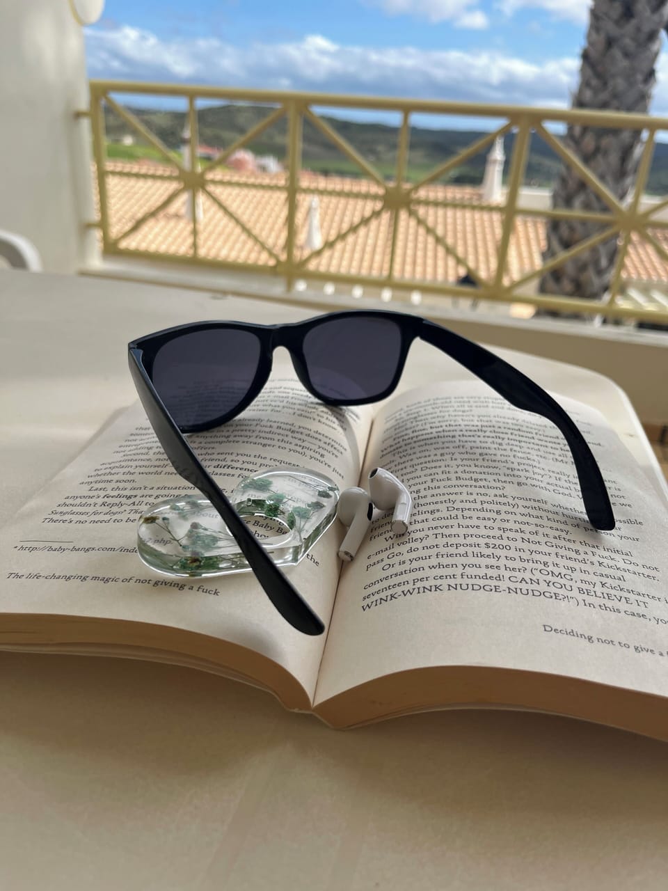 Relax and read on the balcony