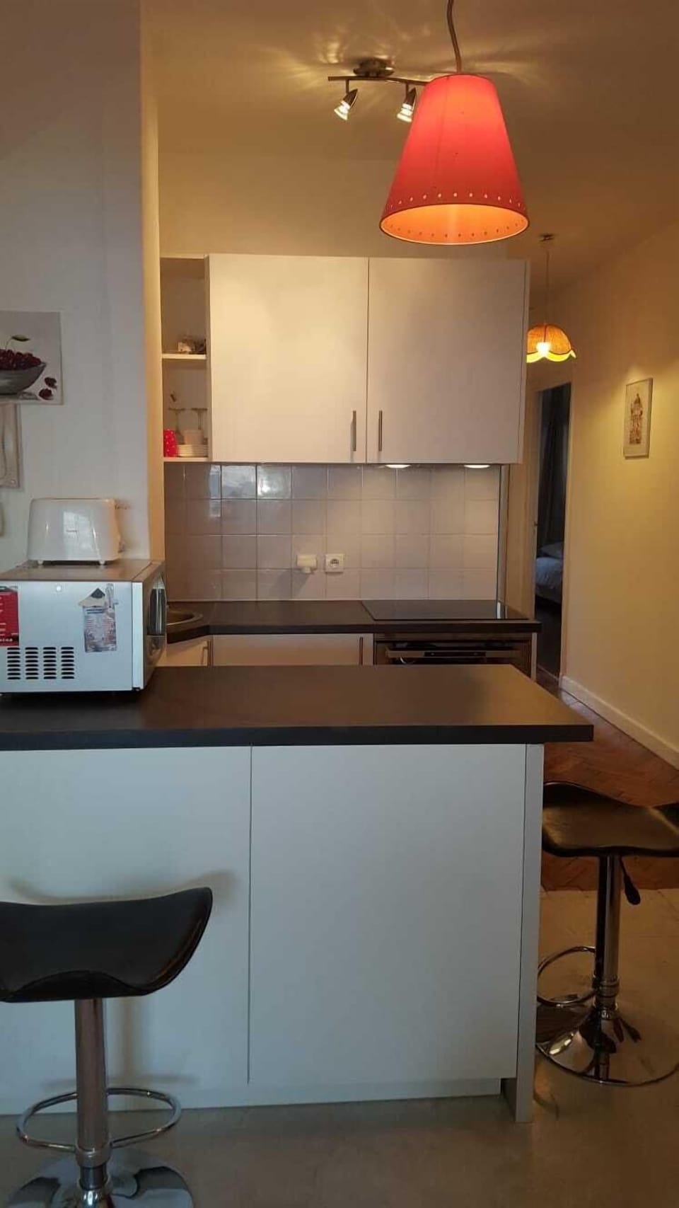 American kitchen with oven and dishwasher
