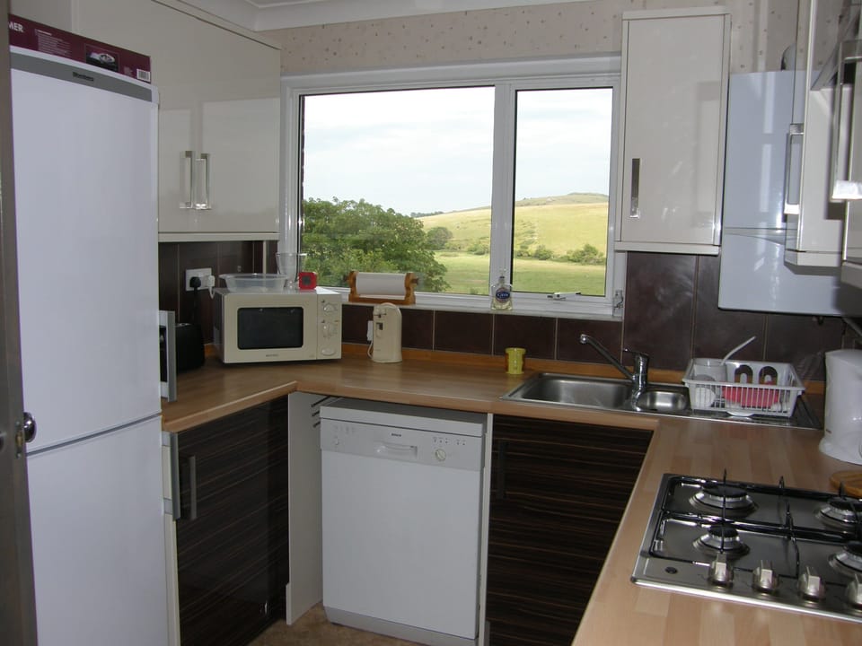 Kitchen - a sink with a view! And a dishwasher.