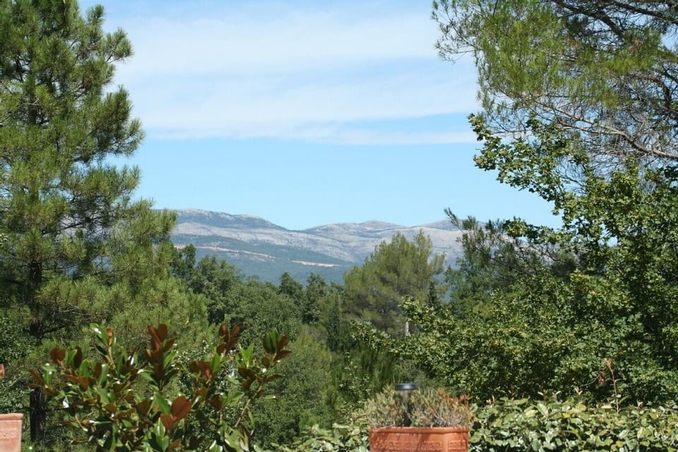 mountain view from playground, across the pool