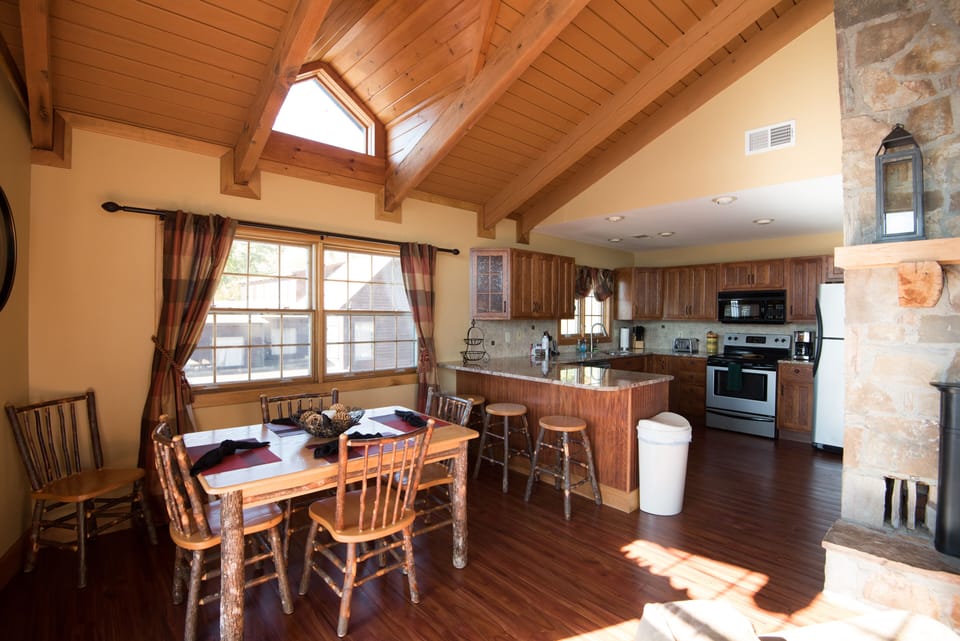 Kitchen and dining area