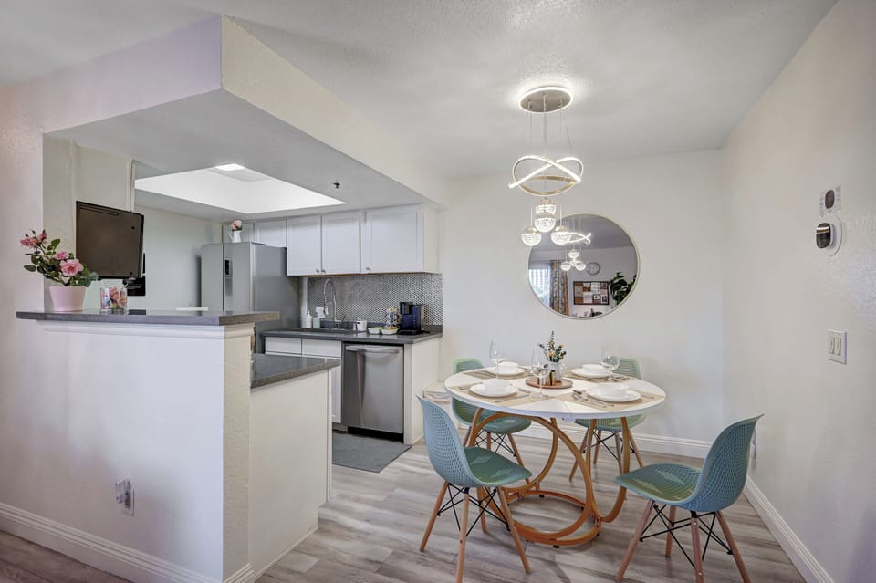 Dining and kitchen