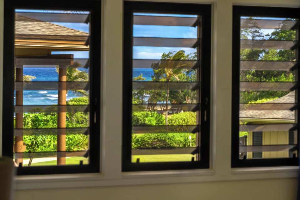 Ocean views from upstairs bedroom