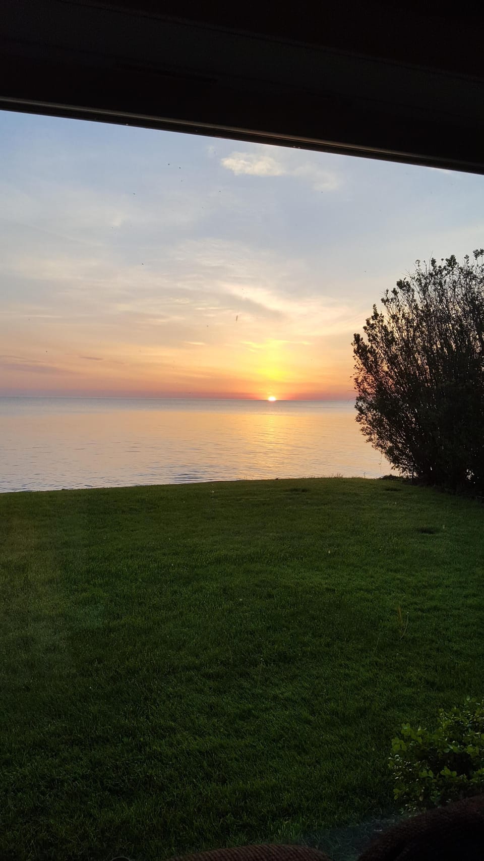 beautiful sunrise looking east from the house