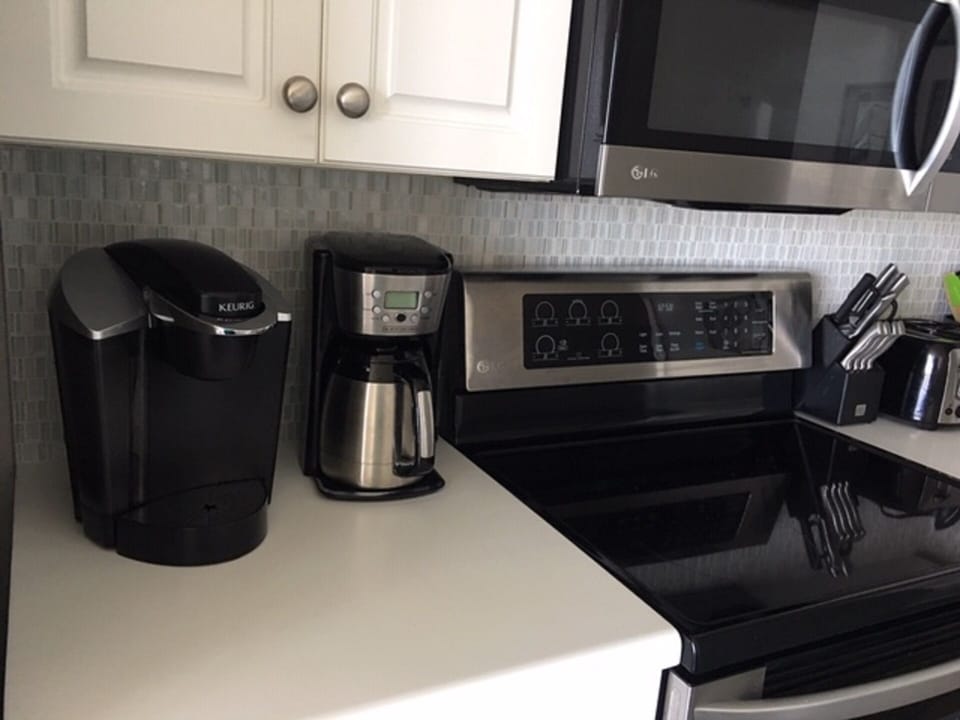 Keurig and Full Size Coffee Maker both available in 1401 Celadon!