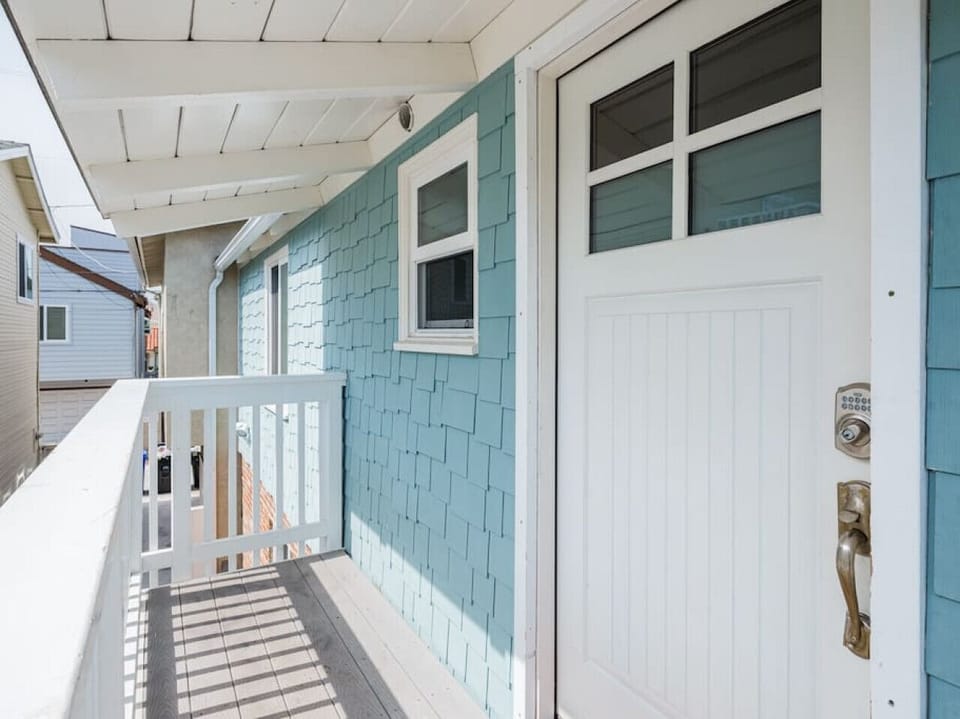 Located on the top level of a duplex