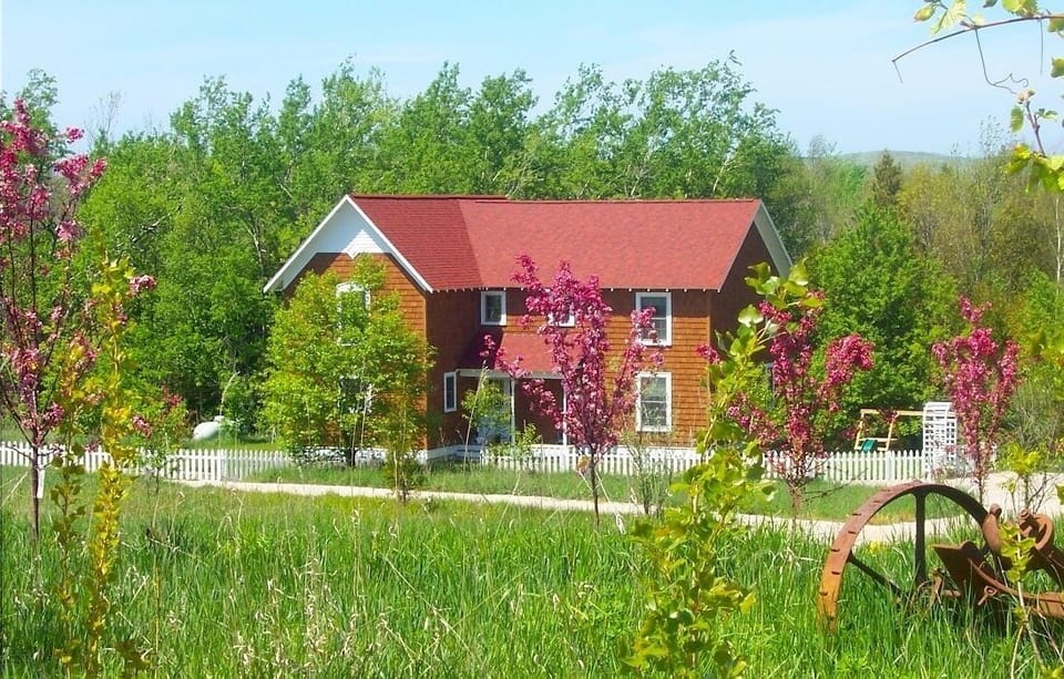 Late spring view of Farm House