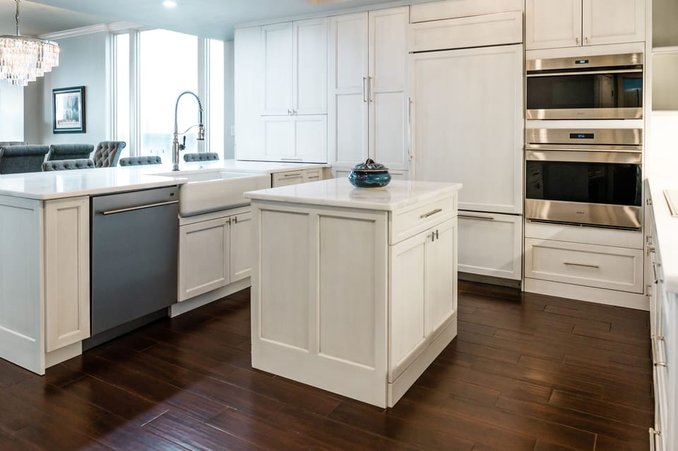 Kitchen with Wolf Oven and Microwave