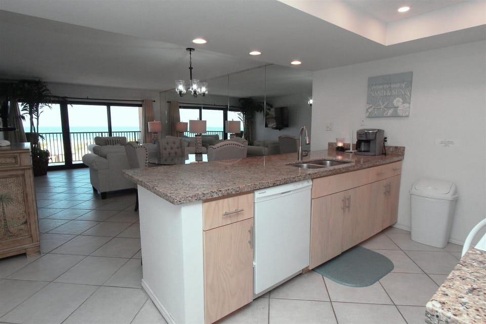 Kitchen with Ocean Views