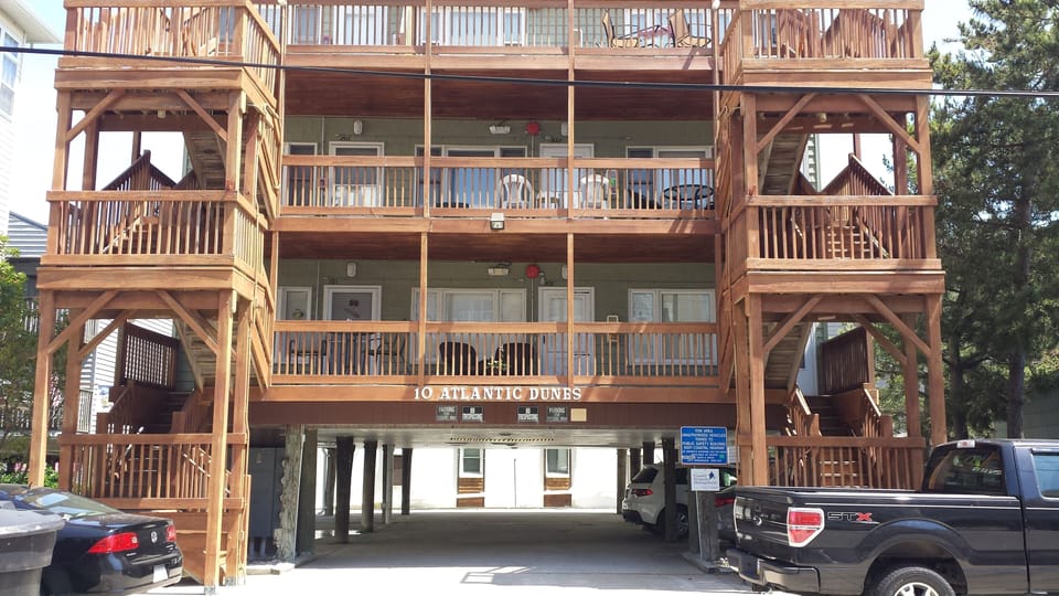 We're dead center in the middle, unit #202! Awesome parking underneath!