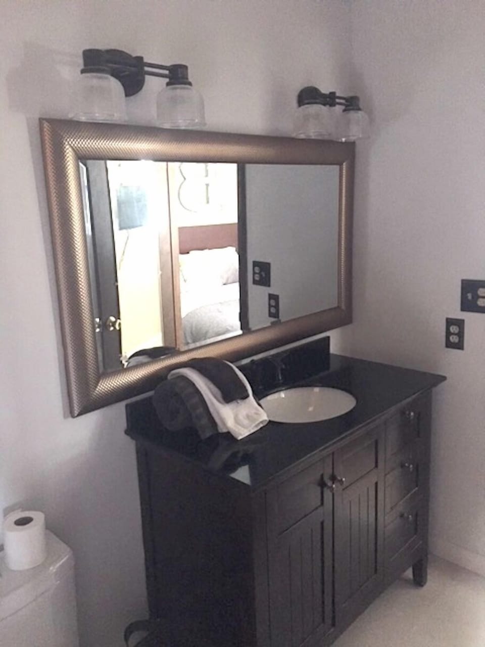 Remodeled master bathroom.
