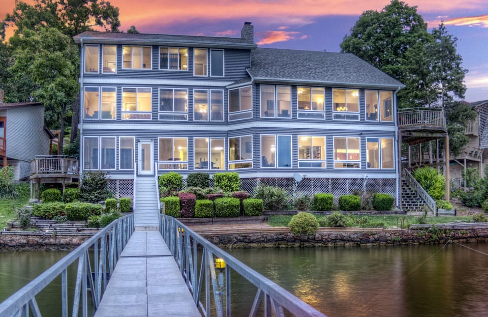 View of our home from the dock at Sunset