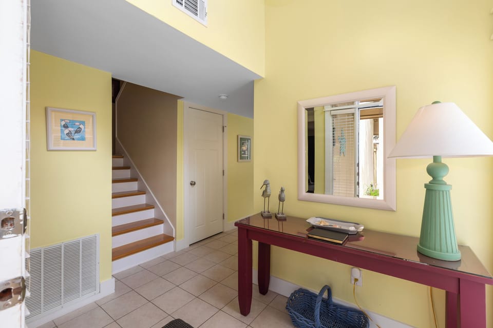 Welcoming entry with a place for your "stuff".