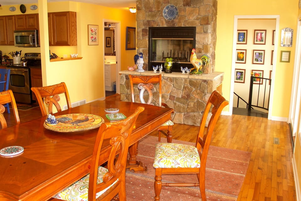 The Raised Hearth is Great for Buffet Style Feasts