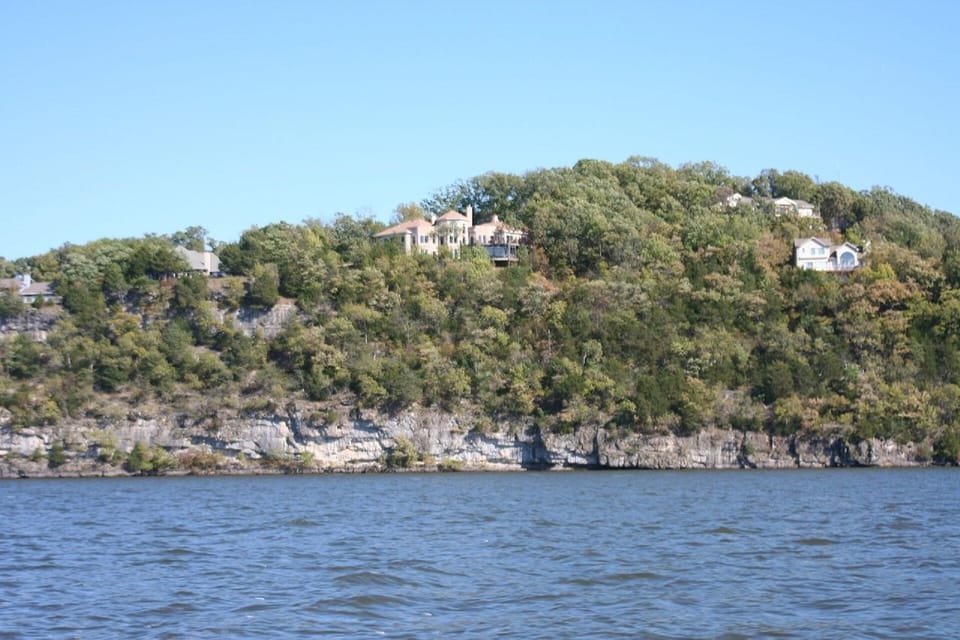 Osage Arm MM 26.  View of Bluffs located directly across the lake from house