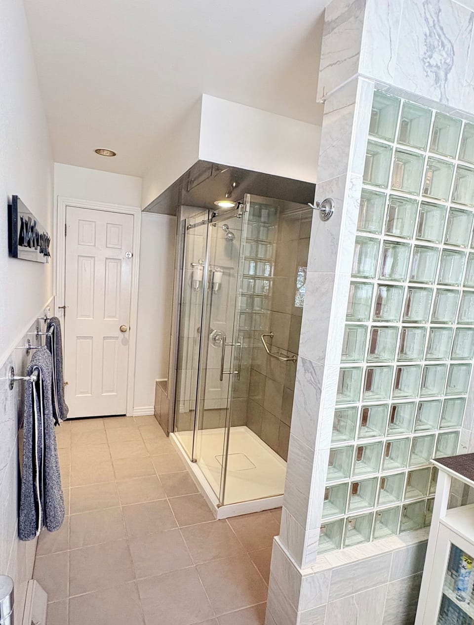Main bath with shower