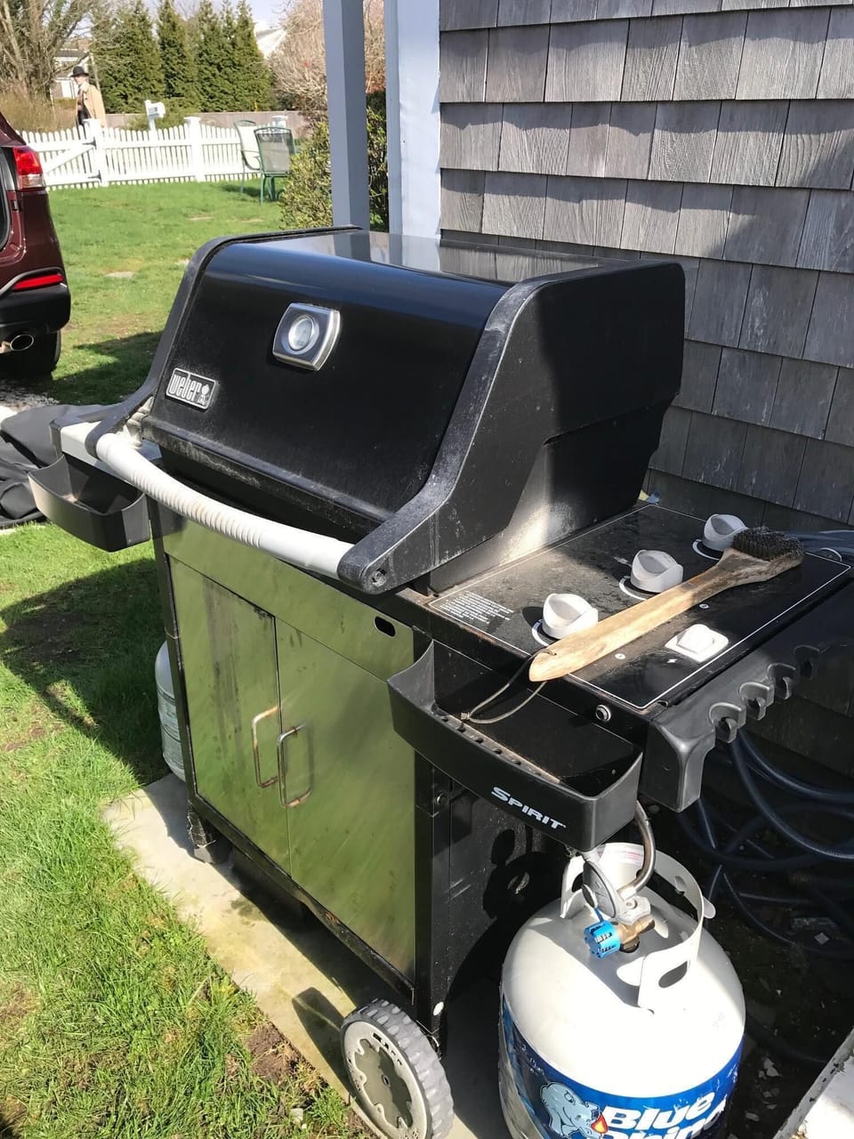 Grill is available with the house