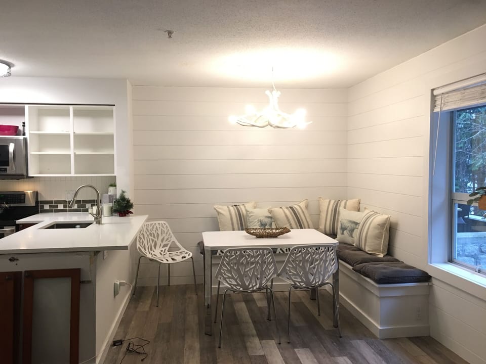 overview of kitchen and dining
