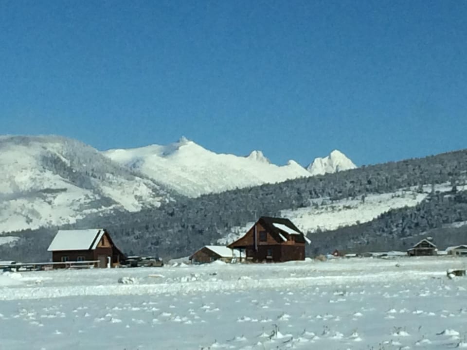 Views of the Tetons in the winter. 