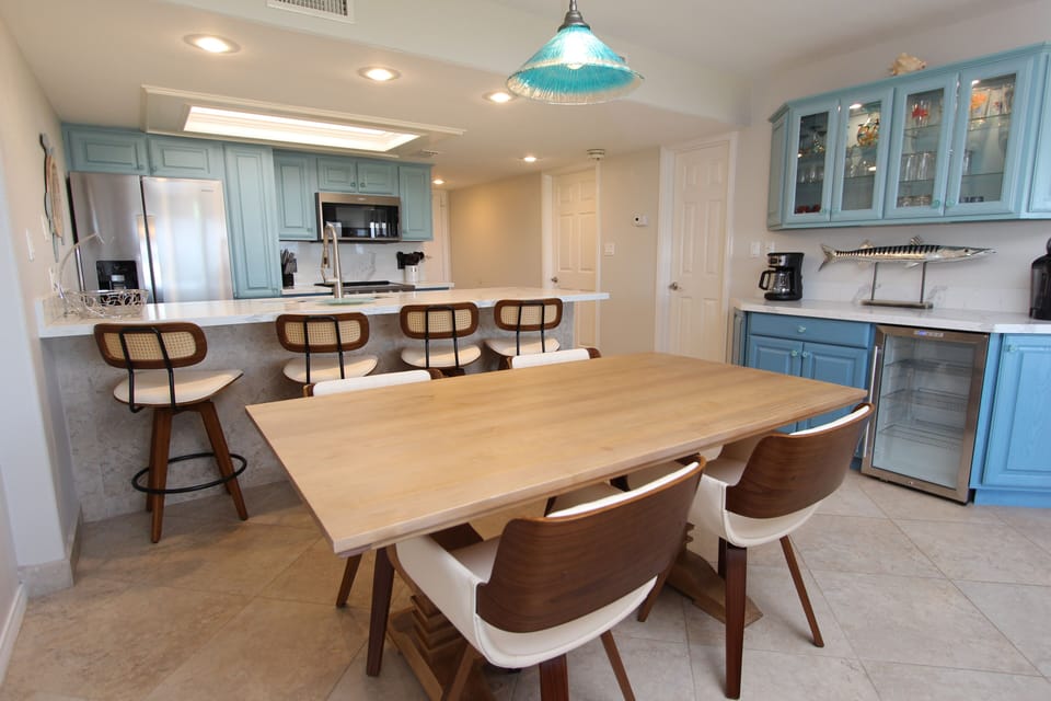 The Dining Table Sits Four  Guest