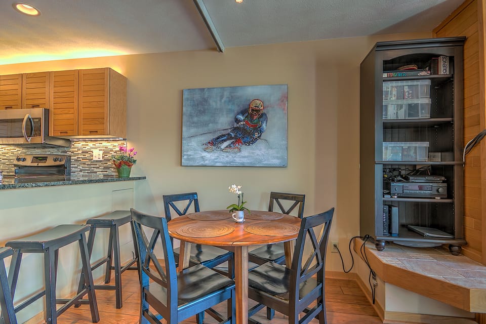 Plenty of seating at bar or table
