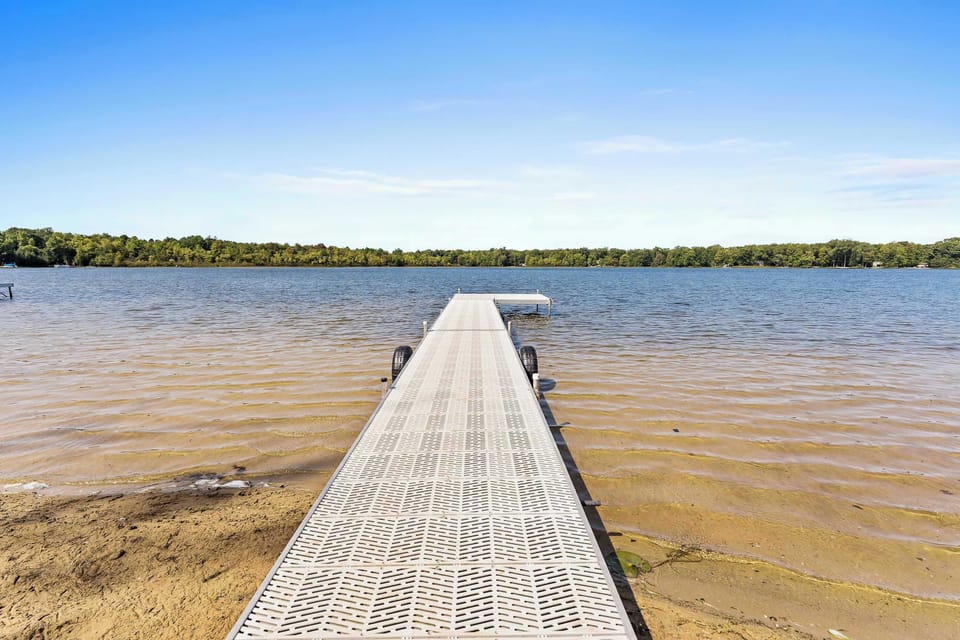 Dock is ready during our summer