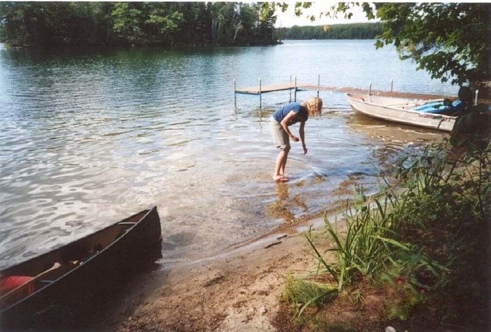 The beach is perfect for wading.
