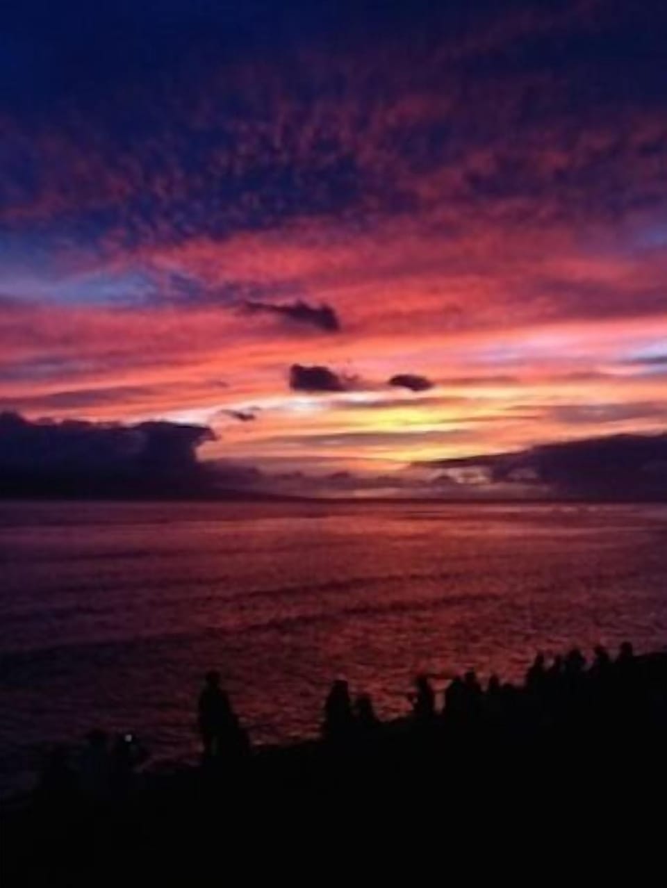 Beautiful Sunsets off of Kaanapali Beach at Night