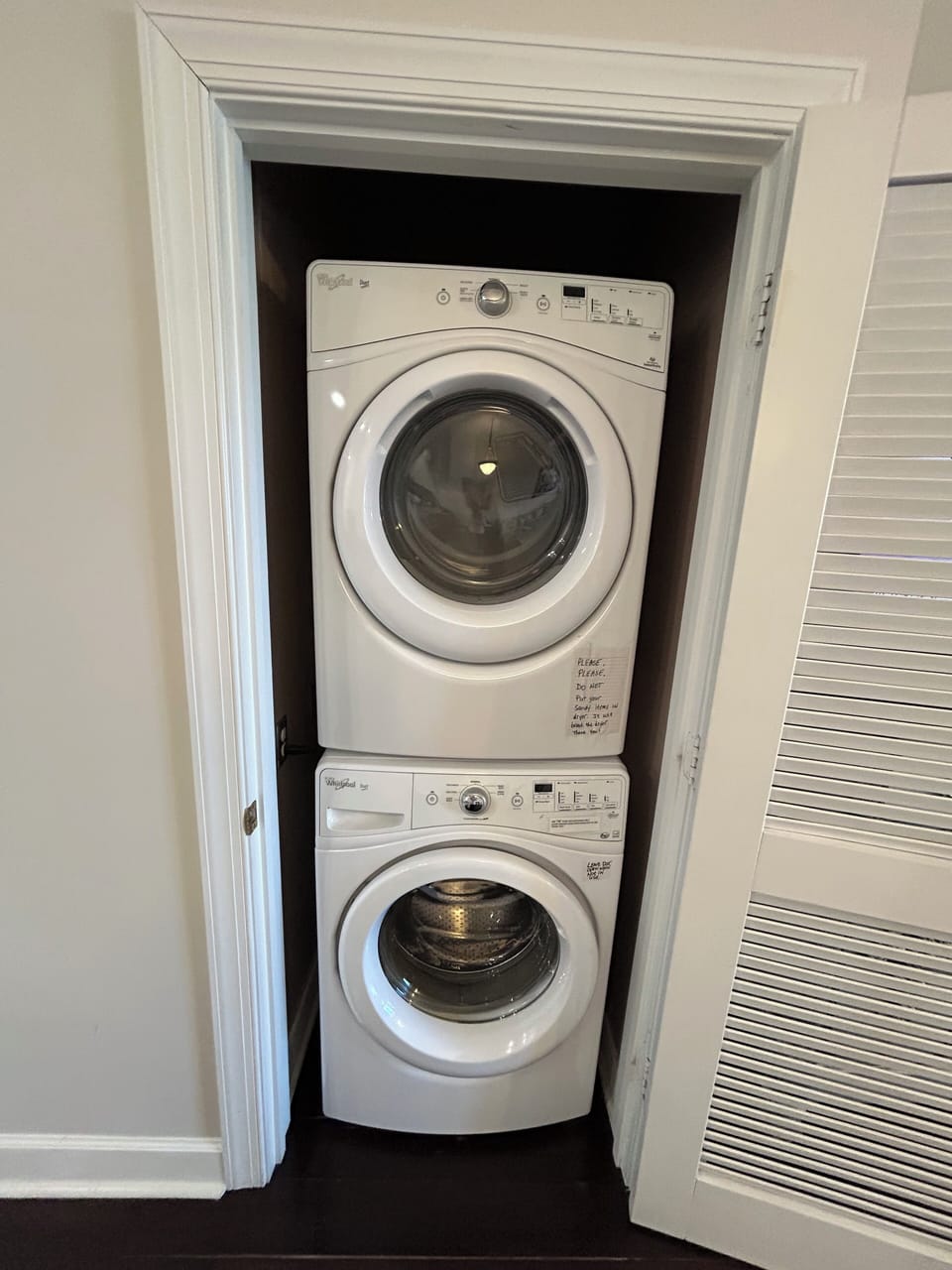 Full size washer and dryer