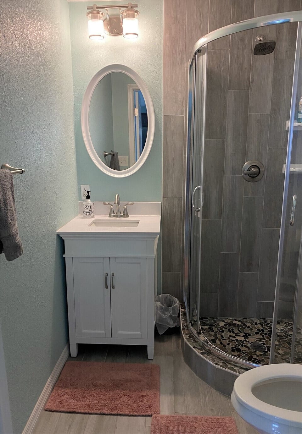 Second bathroom with standalone shower
