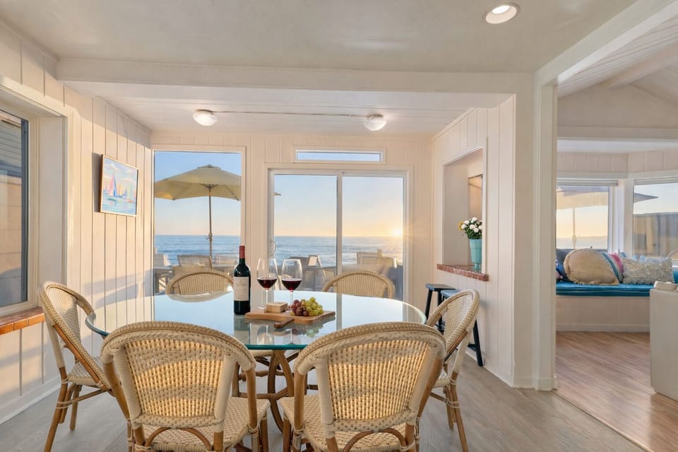 Coastal dining space for shared meals and gathering