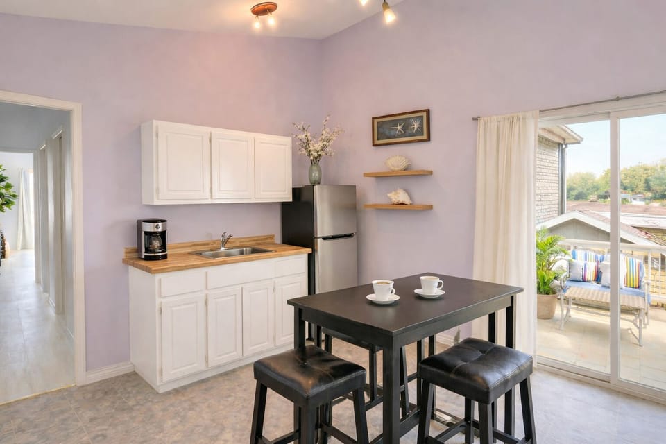 Upper kitchenette ideal for more space 