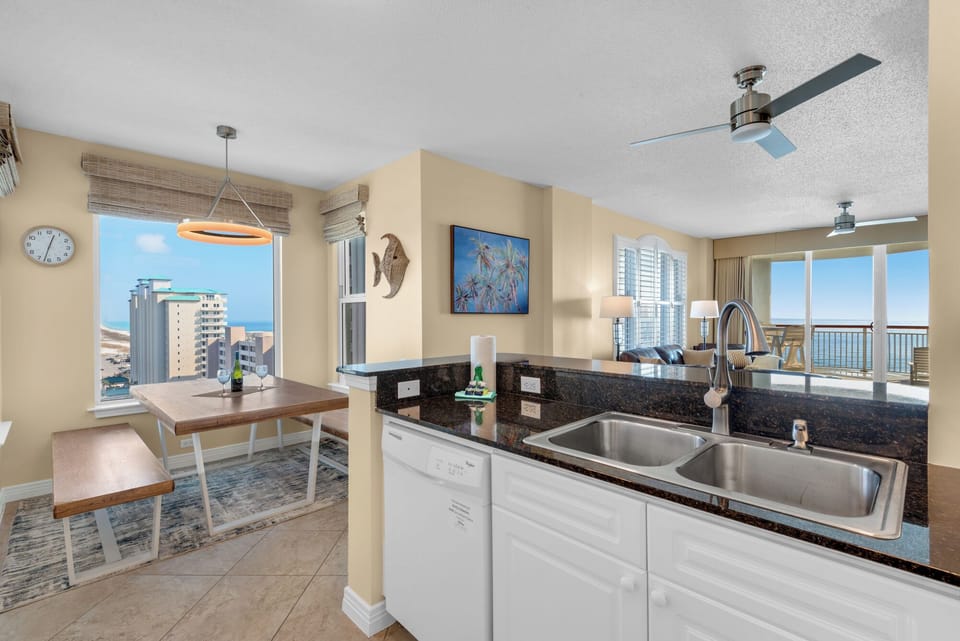 Kitchen and dining area