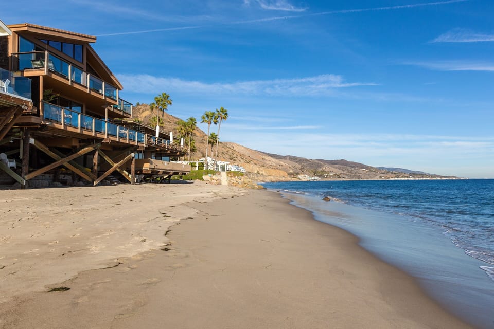 House and beach looking southeast