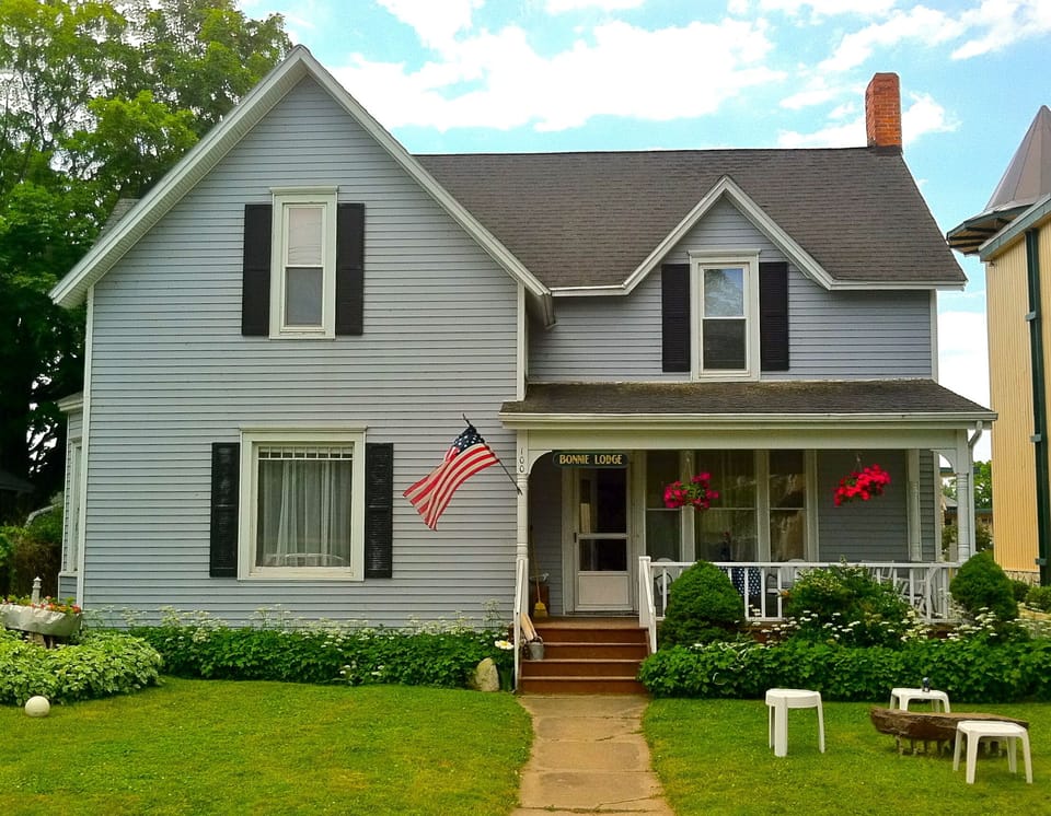 Front porch view of Lake Michigan