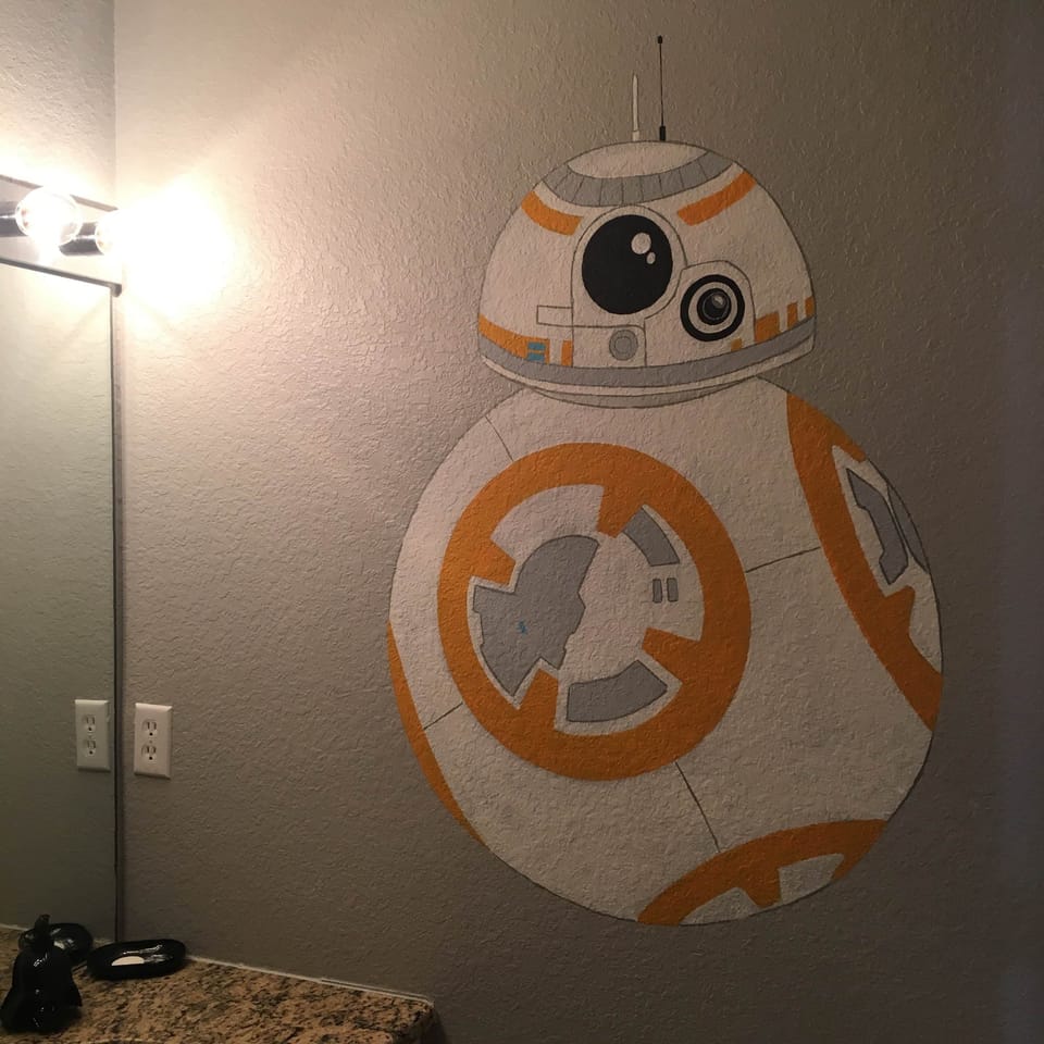 Fully themed star wars bathroom