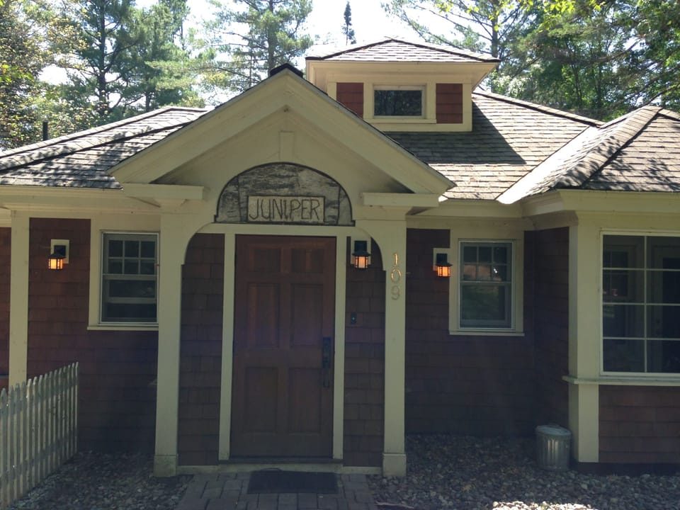 Inviting front door of Juniper