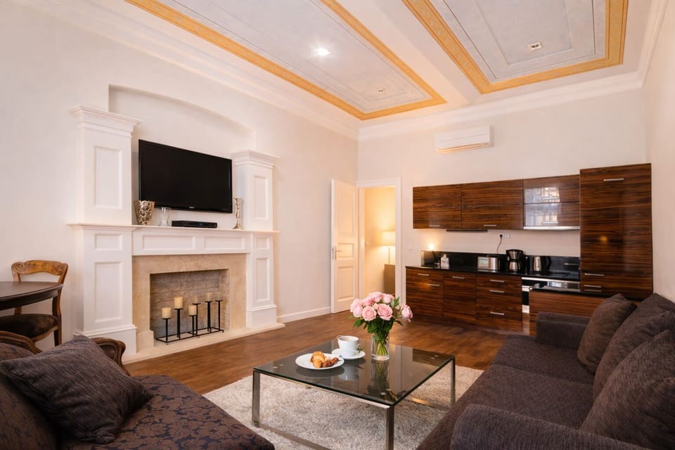 Spacious living area with refined design and bright daylight feel