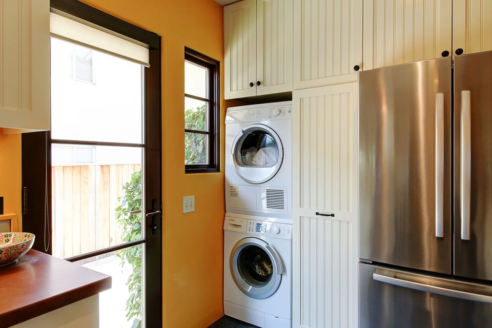 Washer and dryer for guest use and we provide the detergent as well!