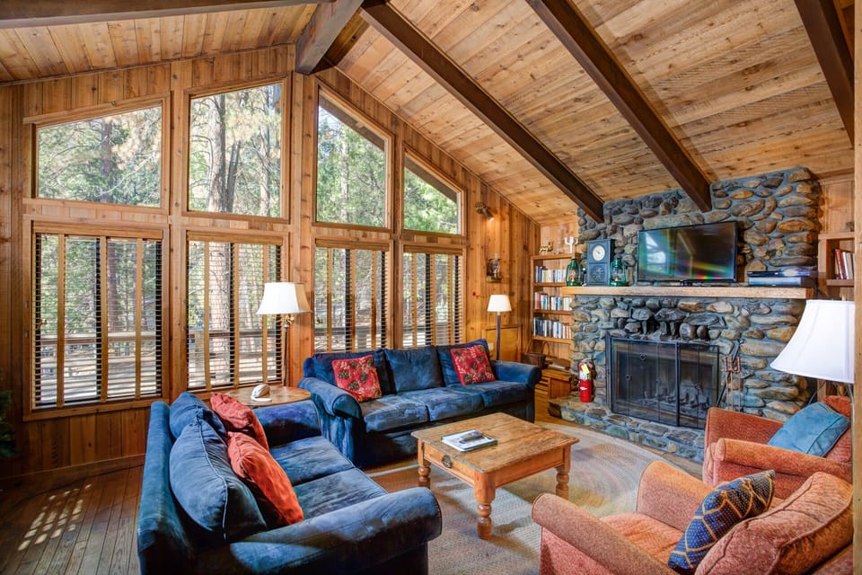 Living room with large open windows - main floor