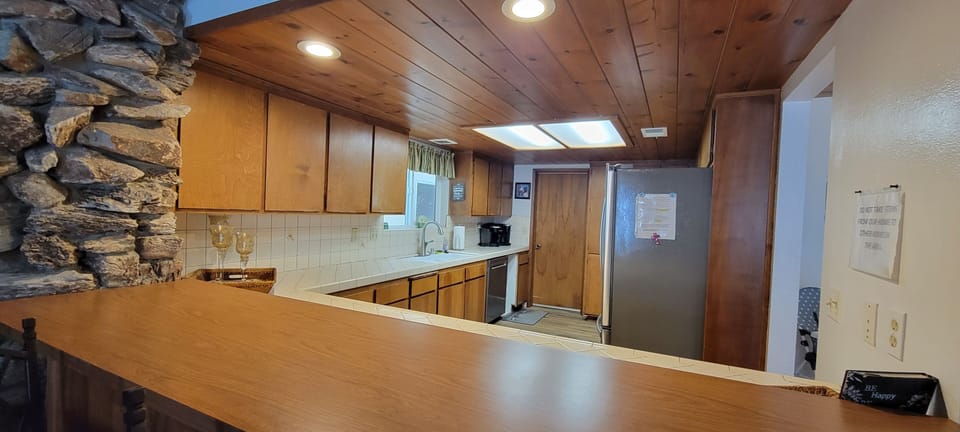 Kitchen with extra seating