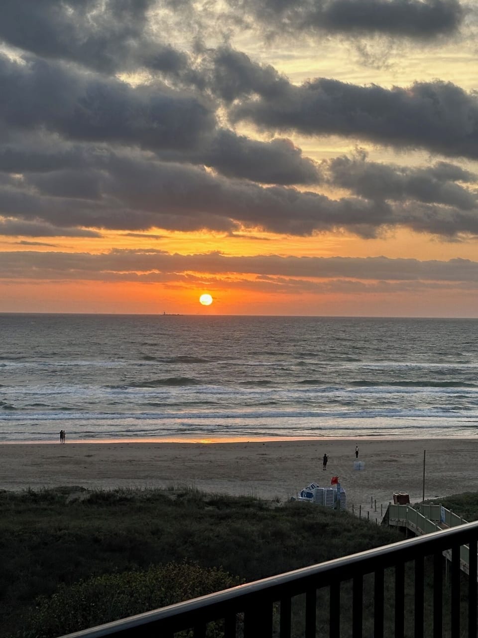 Sunrise views from our balcony!