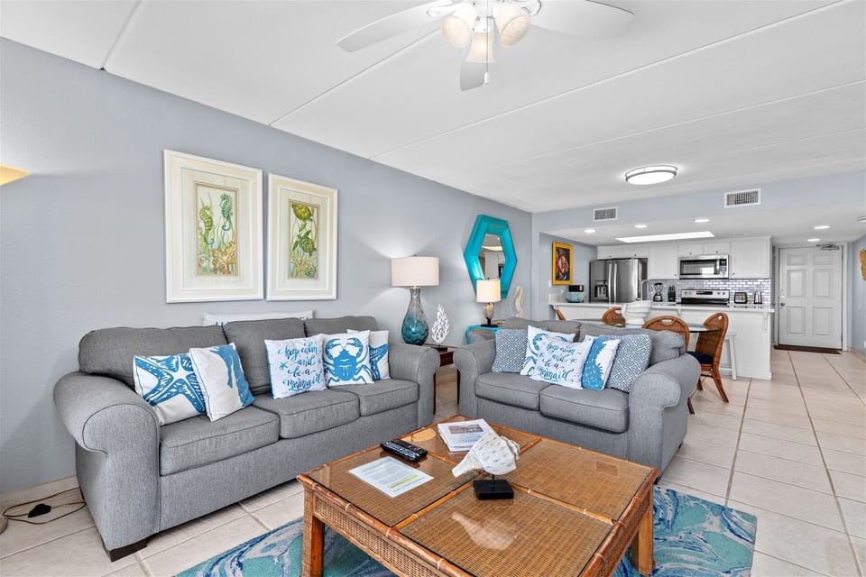 Living Room Features A Sleeper Sofa